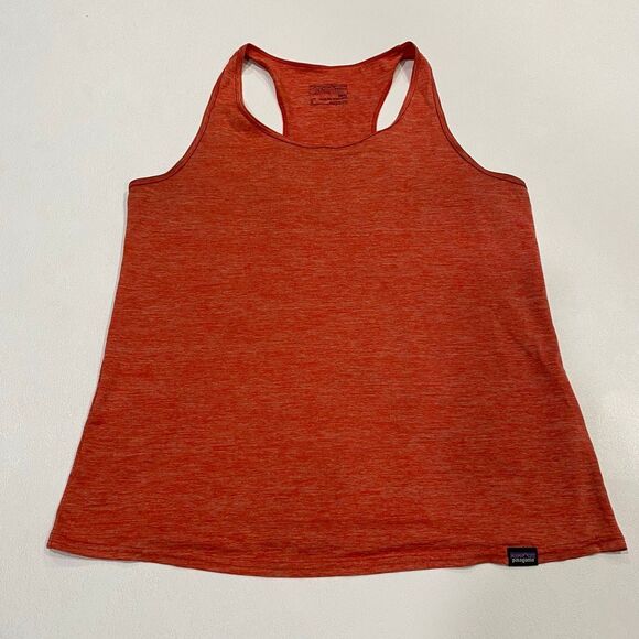 Patagonia Capilene Daily Tank Top Red Orange Size S Small Lightweight Baselayer - Picture 1 of 7